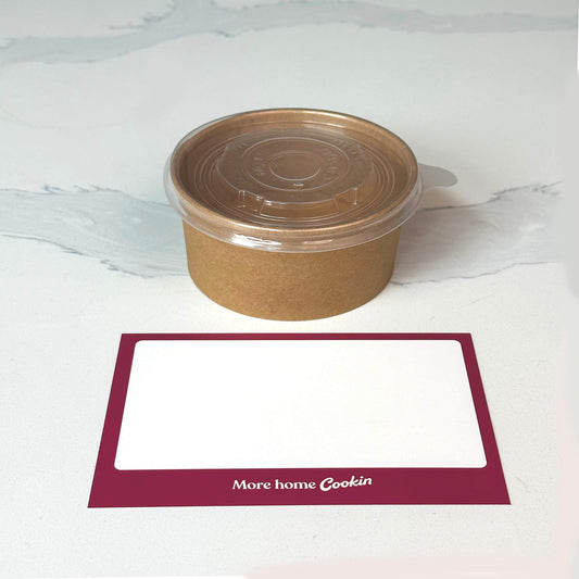 Bowl & Lid, Kraft 12oz (50/sleeve)