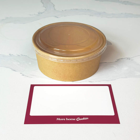 Bowl & Lid, Kraft 26oz (50/sleeve)
