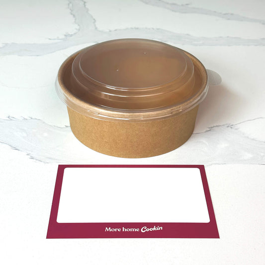 Bowl & Lid, Kraft 32oz (50/sleeve)