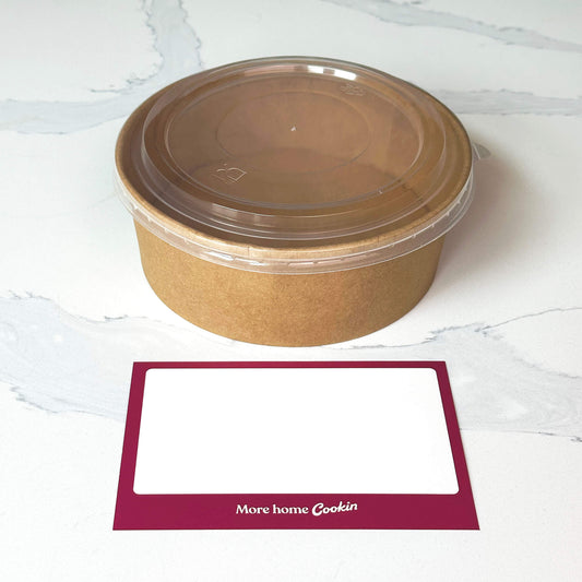 Bowl & Lid, Kraft 40oz (50/sleeve)