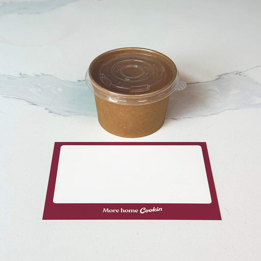 Bowl & Lid, Kraft 8oz (50/sleeve)