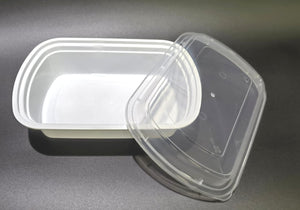 Container, 28oz Black Plastic (50/sleeve)