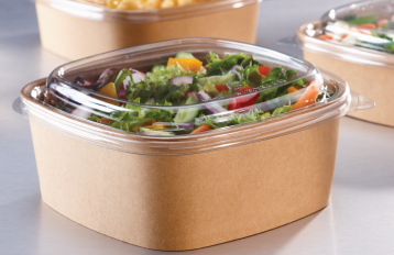 Bowl & Lid Kraft Square Bowl 32 oz. (50/sleeve)